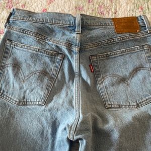 Light blue wedgies size 28X28